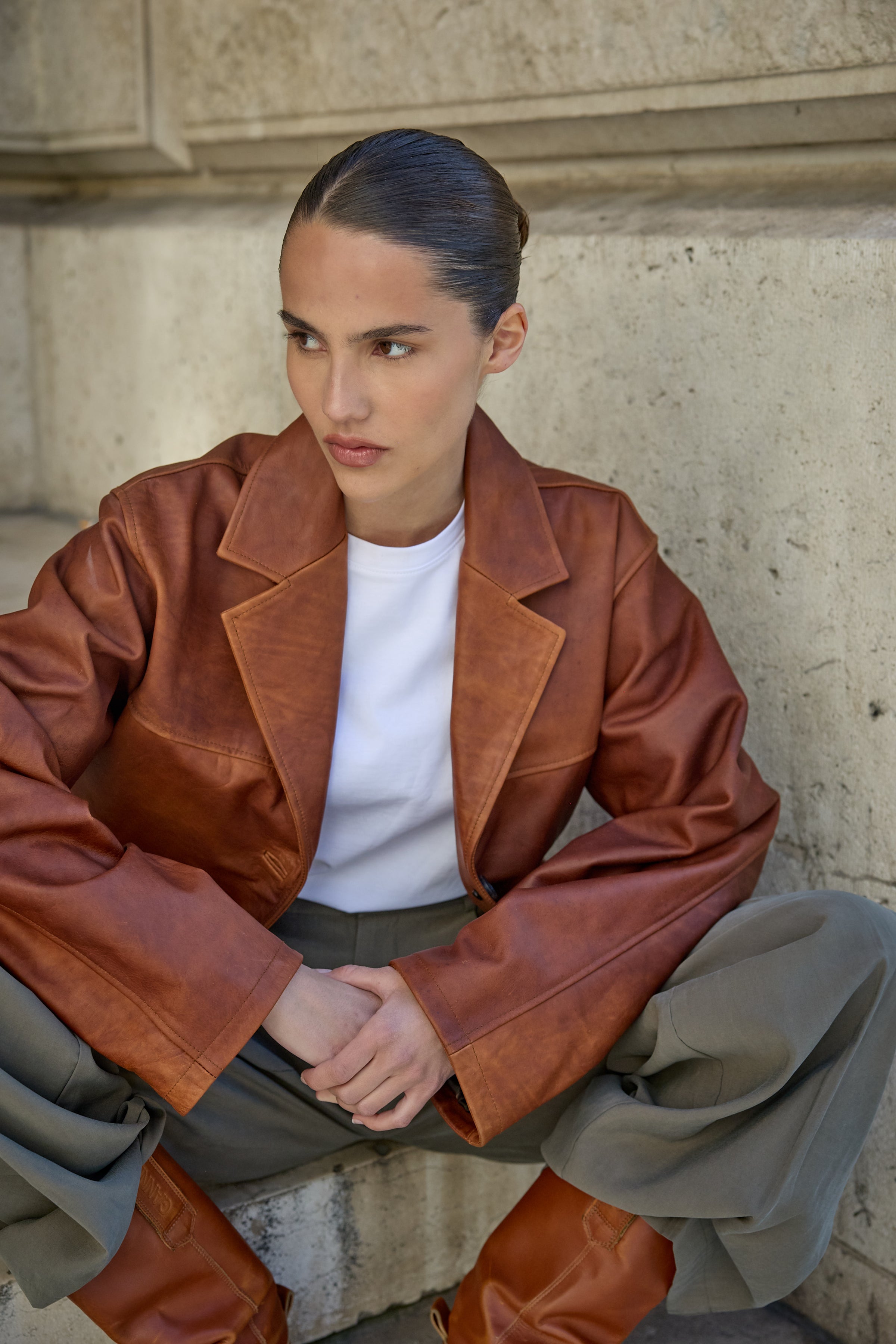 AMANDINE LEATHER JACKET – ZEFFON