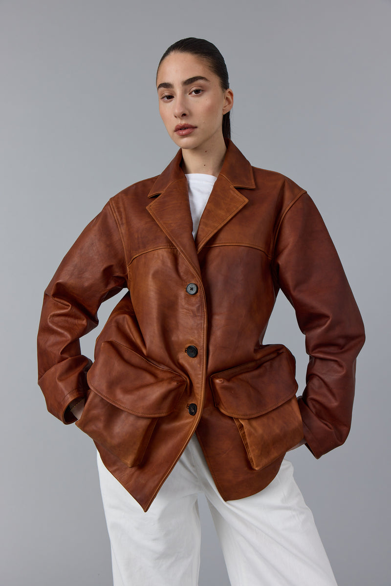 AMANDINE LEATHER JACKET