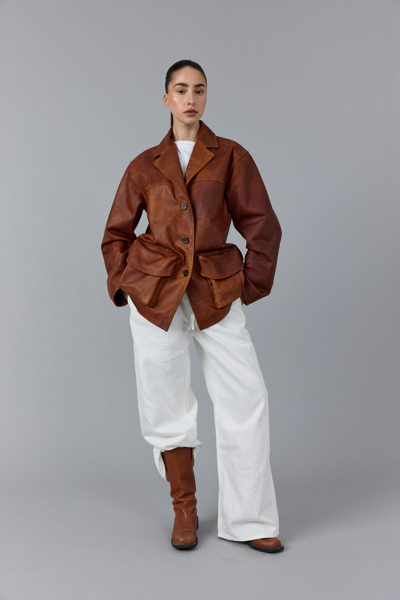 AMANDINE LEATHER JACKET