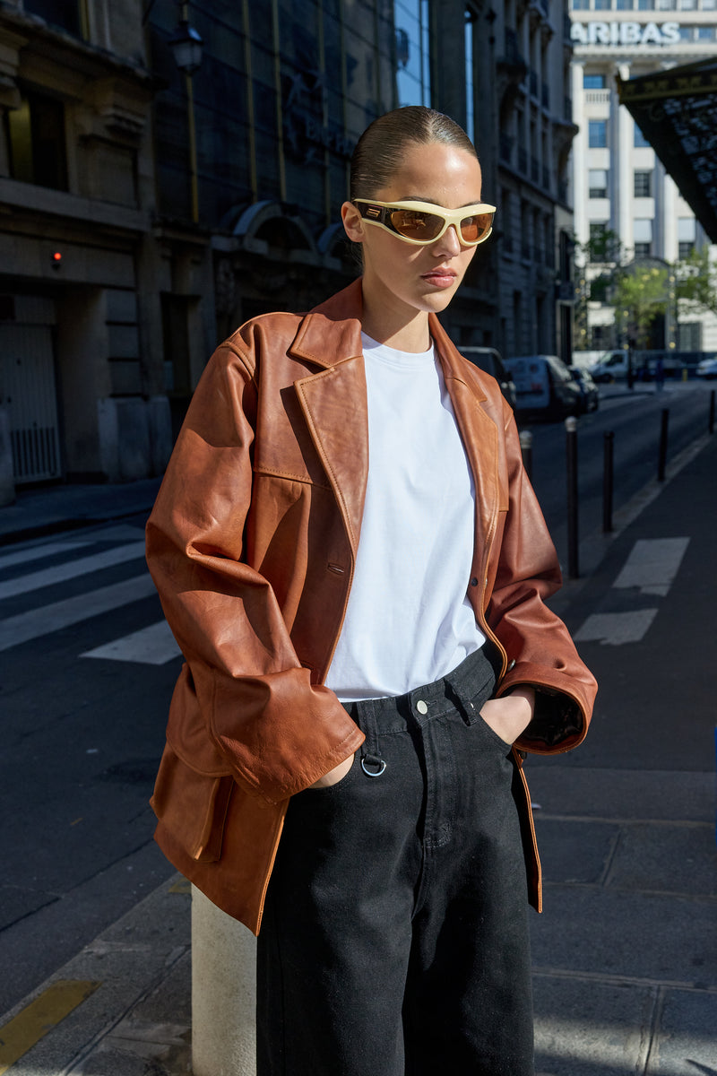 AMANDINE LEATHER JACKET