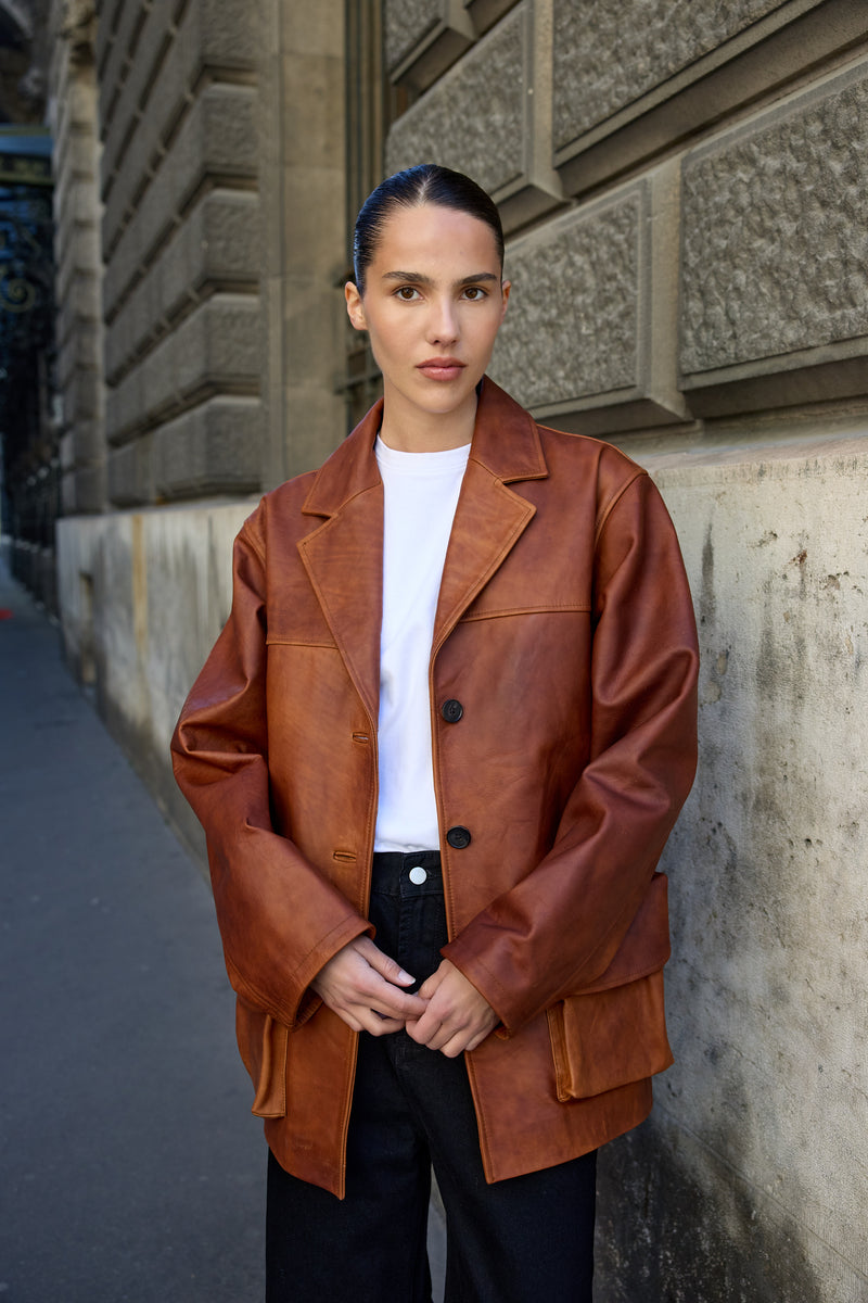 AMANDINE LEATHER JACKET