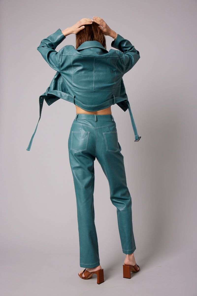 CHOUPETTE PANTS - TEAL GREEN